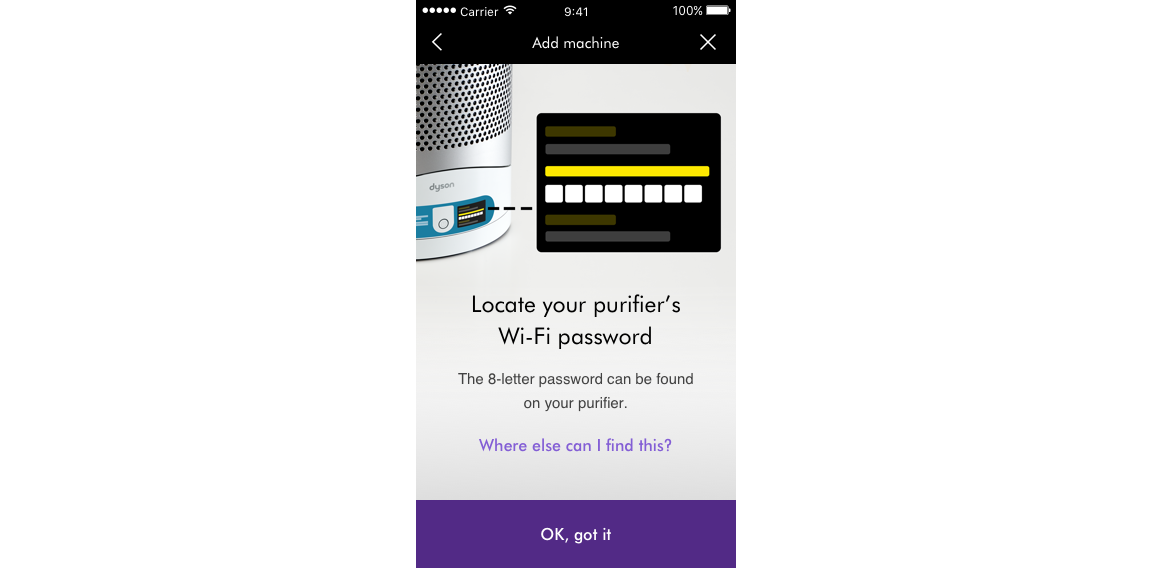 Dyson link outlet change wifi
